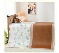 OAKVYNE Materassino Pieghevole In Bambù Per L'estate, Stuoia Di Letto Singolo, Tappetino Dormire Estivo Da Rattan, Naturale Uso Su Entrambi I Lati(C,50x130cm/20x51in)