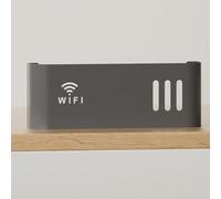 OAKVYNE Nascondiglio Per Router WiFi, Scatola Portaoggetti Da Parete Per Router, Scatola Portaoggetti Da Parete Per Router WiFi, Mensola Porta Modem Wifi Da Parete(Gray)