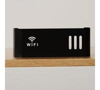 OAKVYNE Nascondiglio Per Router WiFi, Scatola Portaoggetti Da Parete Per Router, Scatola Portaoggetti Da Parete Per Router WiFi, Mensola Porta Modem Wifi Da Parete(Black)