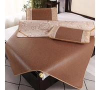 OAKVYNE Stuoia Di Bambù Per Letto Con Doppio Lato,Pieghevole Stuoia Di Bambù Per Letto,Materassino Estivo In Rattan,Tappetino Dormire Estivo Da In Rattan,Per Casa(100 x 195 cm/39.4 x 76.8 in)