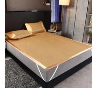 OAKVYNE Stuoie Di Sonno Di Estate In Rattan, Tappetino Per Dormire In Bambù Per Il Raffreddamento Estivo, Stuoie Per Dormire Estive Pieghevole E Traspirante(80x190 cm/31.5x74.8 in)