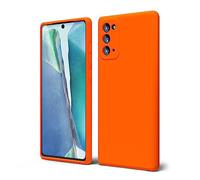 oakxco Cover in Silicone per Xiaomi 9 Lite, Gomma Originale Custodia, Morbida Ultra Sottile Opaco TPU Fotocamera Protezione Antiurto Custodia, Per Donne Ragazze, Arancione Fluorescente