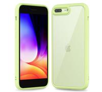 oakxco Custodia sottile e trasparente per iPhone 8 Plus/7 Plus, guscio rigido ibrido trasparente in plastica e morbida gomma di silicone, protezione acrilica non gialla, custodia leggera per donne