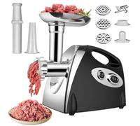 Oamger Tritacarne Elettrico, 2800 W, 3 in 1, Acciaio Inossidabile, Kubbe, Verdure e Salsicce