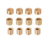 OAMSCEYKW Cuscinetto a Gola Profonda Micro bimetallico con Guarnizione, 10 Pezzi, Cuscinetto autolubrificante, Manicotto con Diametro Interno di 6 mm, boccole in Bronzo sinterizzato(6x10x12 6pcs)