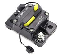 OAMSCEYKW Interruttore Automatico 30-300A Doppia Batteria 12V 24V DC Fusibile Reset Manuale Interruttore Automatico Car Audio in-Line Ripristino Automatico(60a)