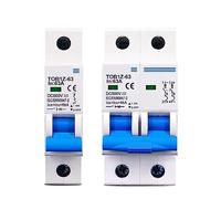 OAMSCEYKW Mini Interruttore Automatico 1P 2P DC MCB 6KA 500V 3A 6A 10A 16A 20A 25A 32A 40A 50A 63A Connessione a Y(3 Years,2)