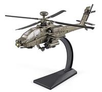 OANMYJJO AH-64 Longbow Apache elicottero modello aereo, elicottero militare pressofuso con luce e suono, adatto per gli amanti dei militari da collezionare e regalare