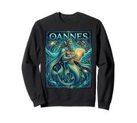 Oannes - Sumer Fish Apkallu Mitologia Sumera Babilonia Felpa