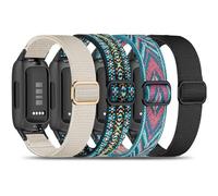 Oanux Confezione da 4 cinturini elastici in nylon compatibili con Fitbit Inspire 3/Fitbit Inspire 2, regolabili, morbidi, elastici, sportivi, per donne e uomini