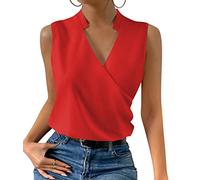Oanviso Canotta Elegante Donna Cerimonia Curvy Maglietta Senza Maniche Estiva Canottiera Scollo A V Top Ufficio Camicie Bluse Moda Causal Camicia Sexy Sera Sottogiacca Camicetta