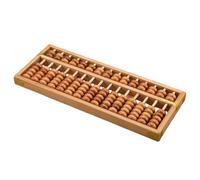 OAOAO Abaco Tradizionale in Mogano di Grandi Dimensioni, 7 colonne, 15 Perline, Collezione di Decorazioni for la casa, espositore for Artigianato, 42,5x17x28 cm, 1 Pezzo(Wood Color)