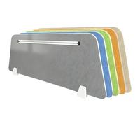 OAOAO Pannello Privacy trapezoidale da scrivania, 60/80/90 cm (23,6/31,5/35,4 Pollici), for Ufficio Domestico, Studenti, Aula, 1 Pezzo(Fruit Green,30 * 90cm)