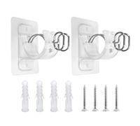 OAOSDH 1 Coppia di Staffe per Aste per Tende, Staffe Trasparenti, Staffe Autoadesive, Accessori per La Casa, Staffe Regolabili.