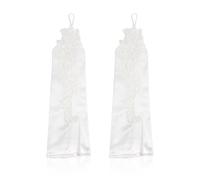 OAOSDH 1 Paio Di Guanti In Pizzo, Guanti Da Abito, Guanti Elei, Guanti Esposti A Dito Lunghi, Guanti Da Sposa, Accessori Per Abbigliamento.