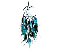 OAOSDH 1 Pezzo di Luna Feather Dream Catcher, Ciondolo Creativo, Ciondolo di Decorazione per La Casa, Ciondolo Tessuto A Mano, Ciondolo retrò.