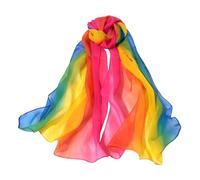 OAOSDH 1 Pezzo Di Sciarpa Di Seta Colorata, Sciarpa Di Seta Rettangolare, Sciarpa Di Seta Decorativa, Sciarpa Da Spiaggia, Sciarpa Di Seta Morbida E Sottile.