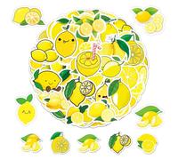 OAOSDH 100 Adesivi al Limone, Adesivi Impermeabili, Cartoni Animati, Che Possono Decorare Laptop, Computer, Scooter.