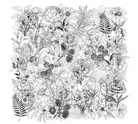 OAOSDH 100 Adesivi per Piante in Bianco E Nero, Impermeabili e Semplici per Decorare Notebook, Album E Tazze d'Acqua