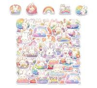 OAOSDH 100 Pezzi di Adesivi Coniglietti, Caridi Adesivi da Cartone Animato, Adesivi di Animali Divertenti, Adesivi per Ragazze, Adesivi Decorativi.