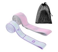 OAOSDH 2 Elastici per Lo Stretching della Ginnastica E 1 Borsa A Rete per La Bocca del Raggio, Flessibile E Resistente alla Trazione per Aiutare Lo Stretching, Scopi di Allenamento Latino E Latino.