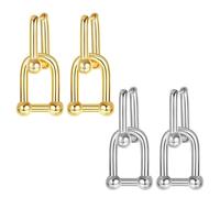 OAOSDH 2 Paia di Orecchini da Donna, Orecchini alla Moda E Versatile, Orecchini Semplici, Accessori di Abbigliamento, Orecchini Creativi.