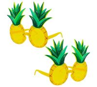 OAOSDH 2 Pezzi di Bicchieri di Ananas, Occhiali da Frutto Divertenti Creativi, Divertenti Nuovi Oggetti di Scena da Spiaggia, Decorazione per Feste di Carnevale Hawaiano.