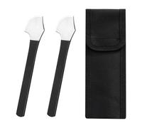 OAOSDH 2 Pezzi di Coltello da Taglio in Pelle, con Sacchetto di Stoccaggio da 1 Pezzi, Utensili da Taglio, Coltello da Taglio Portatile, Accessori per Artigianato Fai -da -Te.