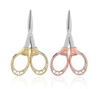 OAOSDH 2 Pezzi di Forbici Pieghevoli, Forbici Portatili, Forbici in Acciaio Inossidabile, Accessori Fatti A Mano, Forbici Multifunzione.