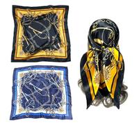 OAOSDH 2 Pezzi Di Sciarpa Femminile, Sciarpa Quadrata, Sciarpa Di Raso, Sciarpa Retrò, Sciarpa Multifunzionale, Elee Sciarpa Decorativa.