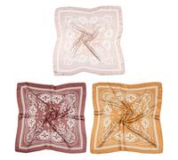 OAOSDH 3 Pezzi Di Sciarpa Quadrata A Motivi Retrò, Sciarpa Quadrata, Sciarpa Quadrata Di Raso, Elee Sciarpa Decorativa, Accessori Per Abbigliamento.