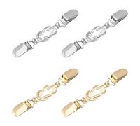 OAOSDH 4 Pezzi Clip di Cardigan in Metallo, Bloccia retrò E alla Moda, Multifunzione, Clip di Sciarpa Semplice Creativa per Donne, Squisita Decorazione di Abbigliamento.