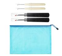 OAOSDH 4 Pezzi di Strumento di Rimozione del Filo, 1 Pezzo di Borsa di Stoccaggio Blu, Dispositivo di Rimozione del Filo di Cucito Multifunzionale, Comodi Accessori da Cucire.