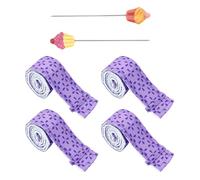 OAOSDH 4 Strisce Uniformi da Forno, 2 Pezzi di Aghi da Prova, Cinghie Protettive per Vassoio da Forno, Strisce Assorbenti Regolabili, Strisce di Stoffa Semplici E Creative.