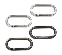 OAOSDH 4 Tasche, Accessori per Abbigliamento, Fibbie per La Decorazione dello Zaino, Accessori per Abbigliamento, Moschettoni Ovali (1, 5 Pollici).