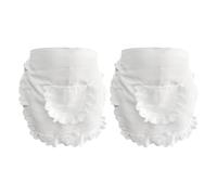 OAOSDH A Grembiule in Pizzo da 2 Pezzi, Grembiule Simpatico, Grembiule da Cameriere, Grembiule da Cucina, Grembiule da Donna, Grembiule da Lavoro.