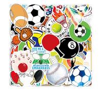 OAOSDH Adesivi Sportivi da 100 Palline, Adesivi Impermeabili, Adesivi di Graffiti Creativi, Che Possono Decorare Computer, Valigie E Bottiglie d'Acqua.