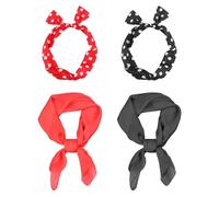 OAOSDH Banca A 2 Pezzi E Sciarpa A 2 Pezzi, Fascia Retrò, Fascia Per Cravatta A Prua, Sciarpa Semplice E Versatile, Accessori Per Abbigliamento.