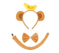 OAOSDH Banca di Scimmia da 1 Pezzo, Papillon da 1 Pezzo E Coda da 1 Pezzi, Accessori per Costumi di Scimmia, Accessori per Lussuosi Graziosi, Oggetti di Ruolo.