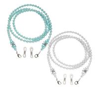 OAOSDH Catena Di Occhiali Con Perline Da 2 Pezzi, Catena Di Occhiali Da Donna, Catena Di Bicchieri Versatili Semplici, Accessori Per Occhiali, Catena Di Occhiali Elei.