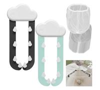 OAOSDH Piacroco di Scarico da 2 Pezzi E Filtro da 100 Pezzi, Filtro per Rifiuti da Cucina, Accessori per Lavello della Cucina, Forniture per La Cucina.