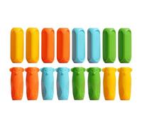 OAOSDH Portapenne da 16 Pezzi per Bambini, Kit di Impugnatura per Penna Colorata, Impugnatura per Penna di Aiuto per La Scrittura, Correttore di Bozze, Gadget Ausiliario per Impugnatura A Penna