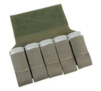 OAREA Airsoft M203 Grenade Sub Pouch 5 Round 40MM Banger Hanger Chest Rig Abdominal Tactical Vest Accessories(OD)
