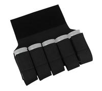 OAREA Airsoft M203 Grenade Sub Pouch 5 Round 40MM Banger Hanger Chest Rig Abdominal Tactical Vest Accessories(BK)