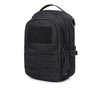 OAREA Marsupio tattico Molle, Marsupio da Cintura for Cellulare, Marsupio Sottile Multiuso for Gadget edc(BK)