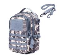 OAREA Marsupio tattico Molle, Marsupio da Cintura for Cellulare, Marsupio Sottile Multiuso for Gadget edc(ACU+S)