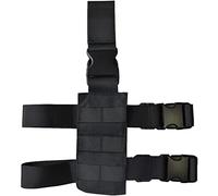 OAREA Piattaforma di Fondina della Pistola con Gamba a Gamba Tattica a Gamba con Gamba for la rivista Universale con Carrello da Caccia for Il Rilascio rapido (Color : TBLB15-BK, Size : M)