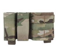 OAREA Tactical Airsoft 5.56 9mm 1 + 2 Laterale Triple Magazine Sacchetto rapido Draw Molle. Maschiatore Mag Portatore Multicam Multicam Molle Ammo Borse (Color : MG-F-06-CP, Size : M)