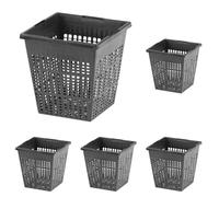 Oase 52633 Cestello per Piante Quadrangolare, Nero (Confezione da 5)