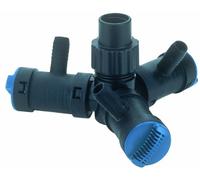 Oase Distributore d'Acqua Multi WD da 1 Pollici, Nero, Triplo - con Doppia Funzione di distribuzione, distributore di irrigazione da Giardino